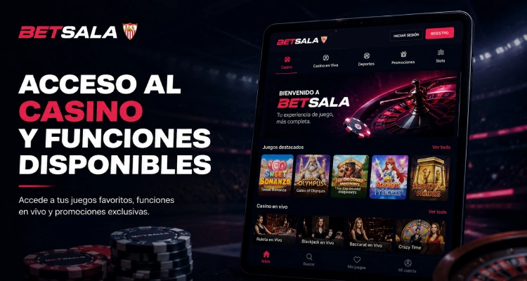 Acceso al casino y funciones disponibles